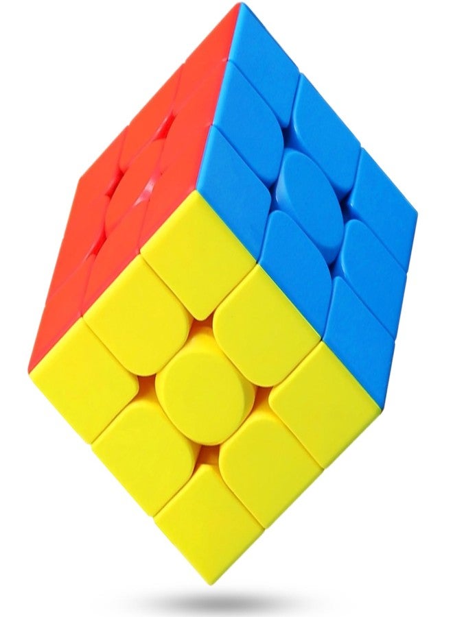 CFMOUR Speed Cube 3x3x3 - Moyu Meilong 3C, Stickerless Magic Cube 3x3, Fast Smooth Turning Vivid Colour 3D Puzzle Brain Toy Travel Games, Turns Quicker Than Original - Image 1